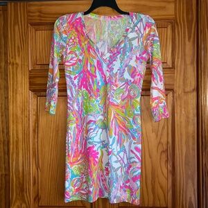 Lilly Pulitzer Women’s S Bright Reef Design Cotton Dress